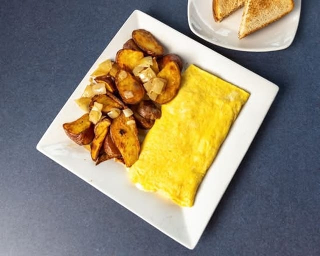 Bacon & Cheese Omelette.